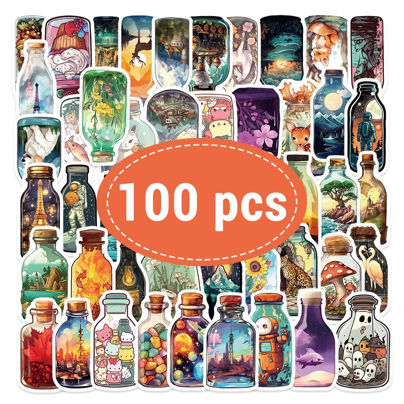 100PCS Bottle World…