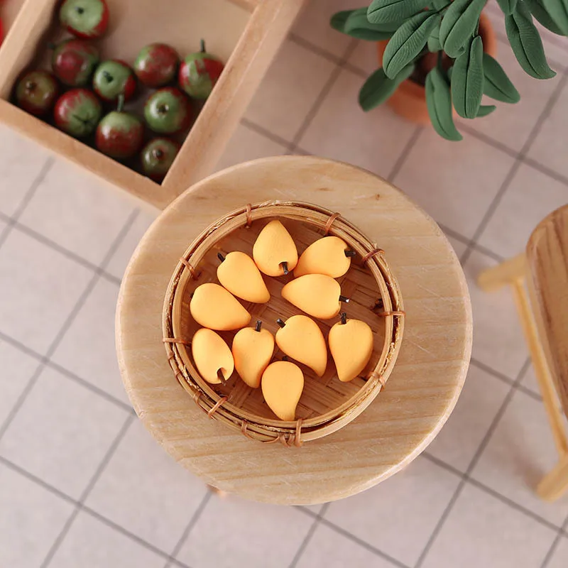 Mini Stuff Clay Fruit Model 1:12 BJD Dolls DIY Store Decoration Dollhouse Miniature Items Shop Food Doll House Accessories Toys