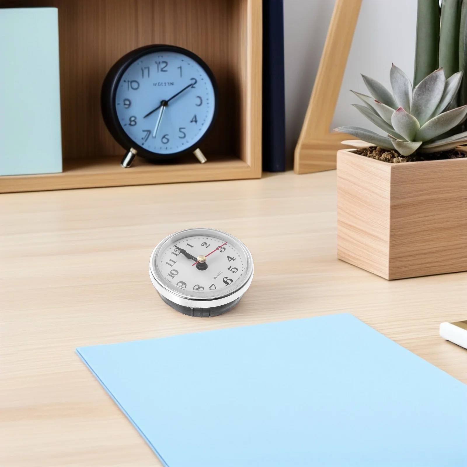 

4Pcs Round Clock Insert Inlaid Quartz Movement Silent Mechanism DIY Clock Head Replacement Parts for Craft Home Decor