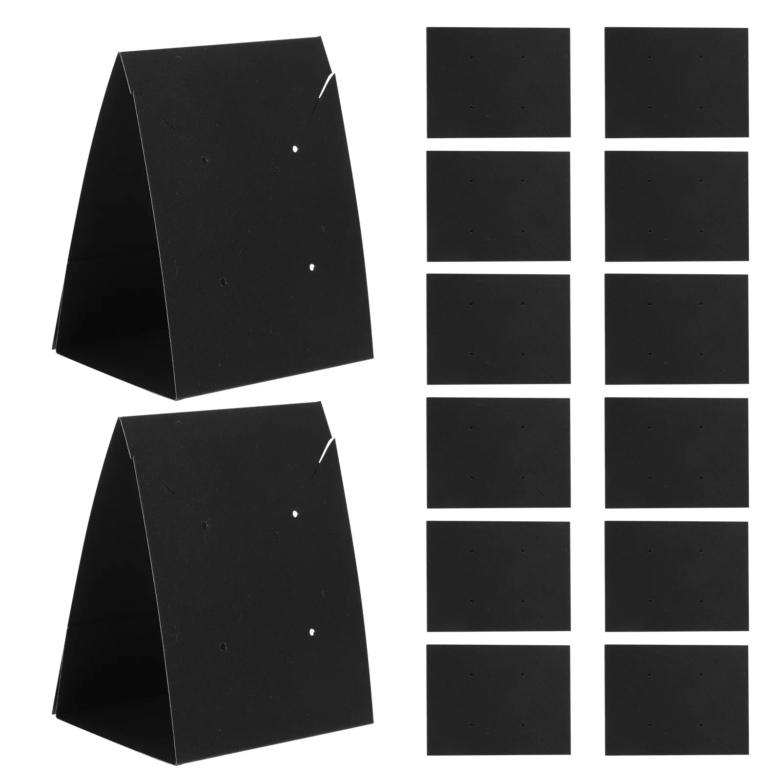

100Pcs Earring Display Cards Paper Cardboard Jewelry Holder Stand Suitable for Earrings Ear Studs Necklace Storage