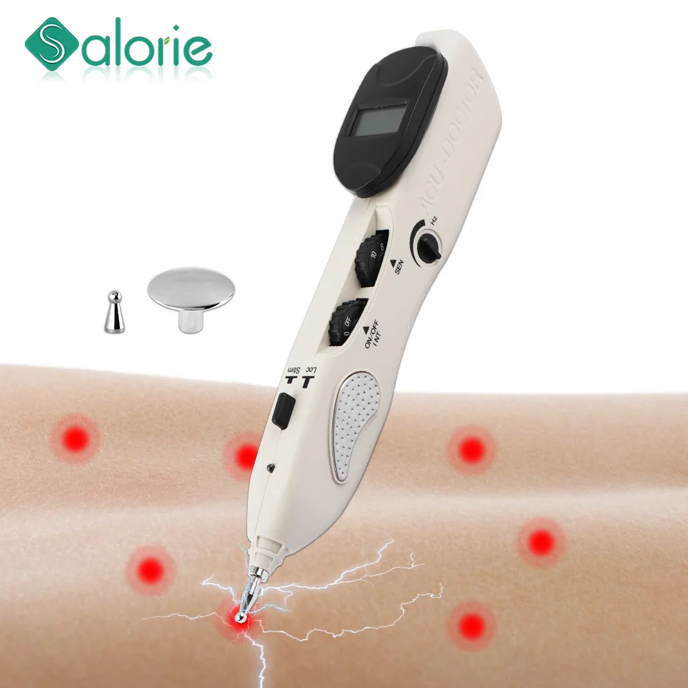 Usb Rechargeable Acupuncture Pen Massage Pen Automatic Find Point Detector Electric Massager Acupressure Body Massage Stick