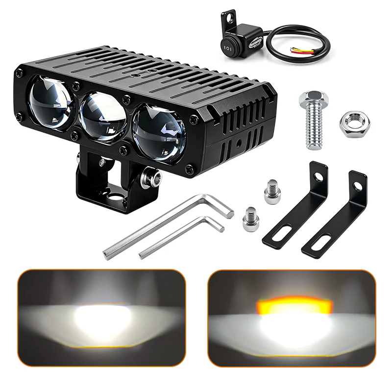 Picture 6: 12V-60V Car Trucks ATV SUV UTV Motorcycle LED Headlight High Brightness Headlight External LED Auxiliary Spotlight Grille Light