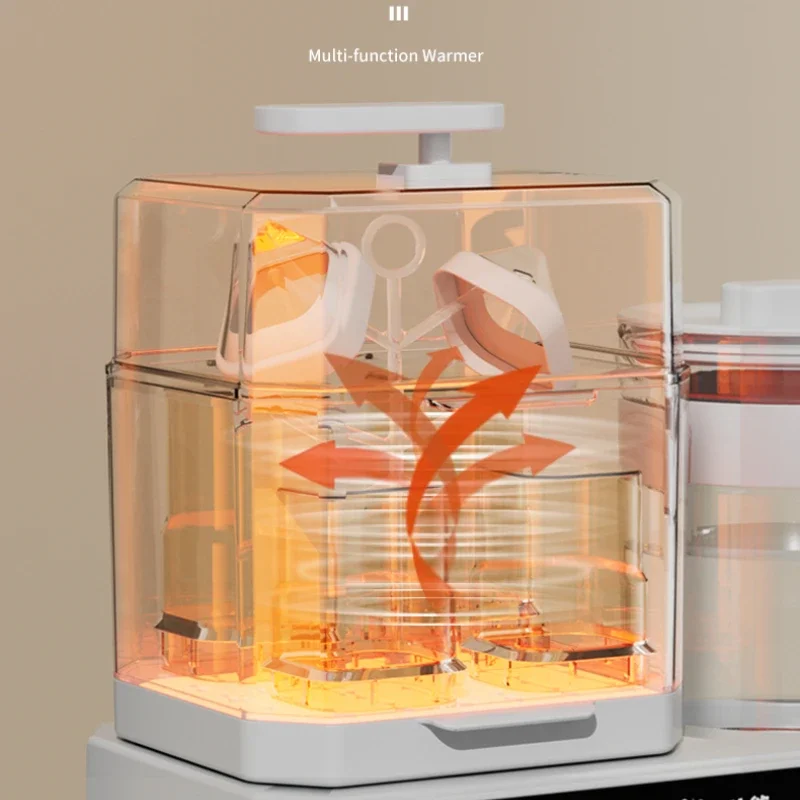 ボトル滅菌サーモスタット,3 in 1,ベビーサーモスタット,温水ポット,粉乳乾燥付き,新品