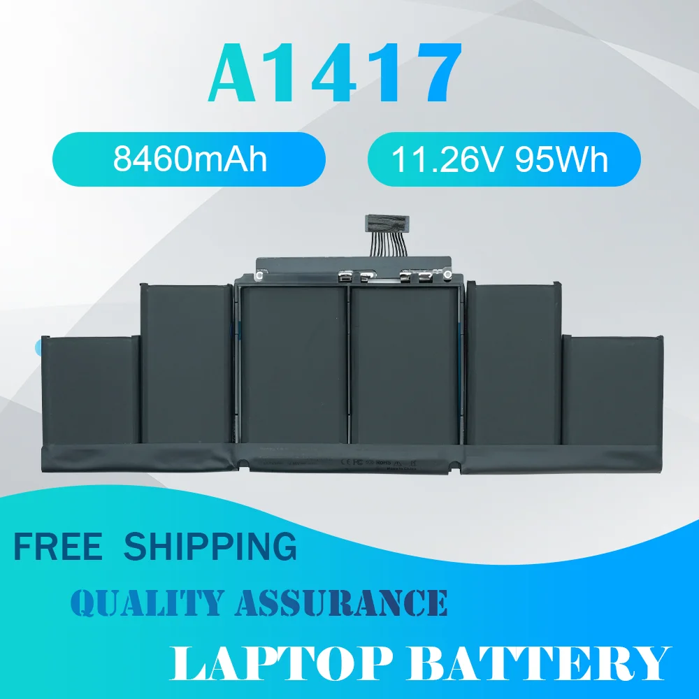 A1417 Laptop Battery For Apple  A1398 (Mid 2012 Early 2013) Macbook Pro 10 Retina15 inch MC975LL/A MC976LL/A MD831LL/A