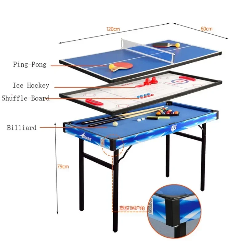 Ping-pong 4 In 1 Combo Billiard De Pingpong Ping Pong Pool Air Hockey Dinning Table Tennis Tables Indoor Foldable