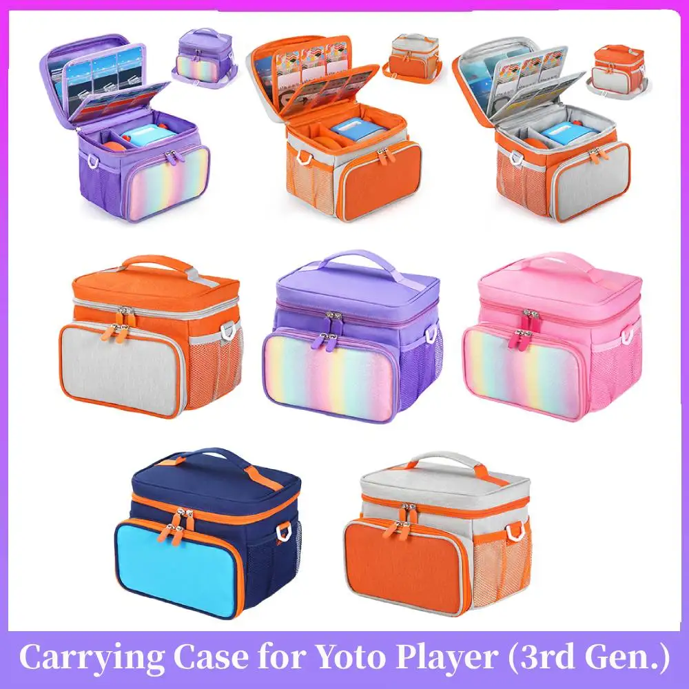 

Чехол для Yoto Player (3-го поколения), дорожный чехол, держатель для карт, вмещает до 30 карт, сумка-чехол, жесткий чехол для аудиоплеера