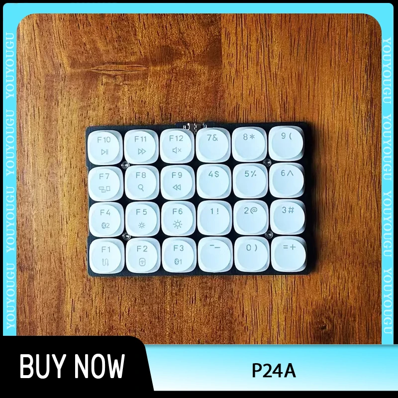 

P24a Low Profile Switch Mechanical Keyboard 24 Keys Vial Wired Mini Keypad Numeric Keyboard For Photoshop Office No Hot Swap