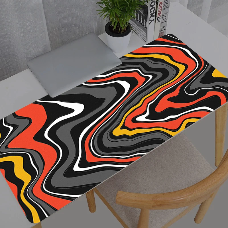 Tapis de souris XXL pour gamer, motif cristal de la croûte terrestre, grand tapis de bureau en caoutchouc pour clavier et souris, tapis de jeu pour ordinateur portable