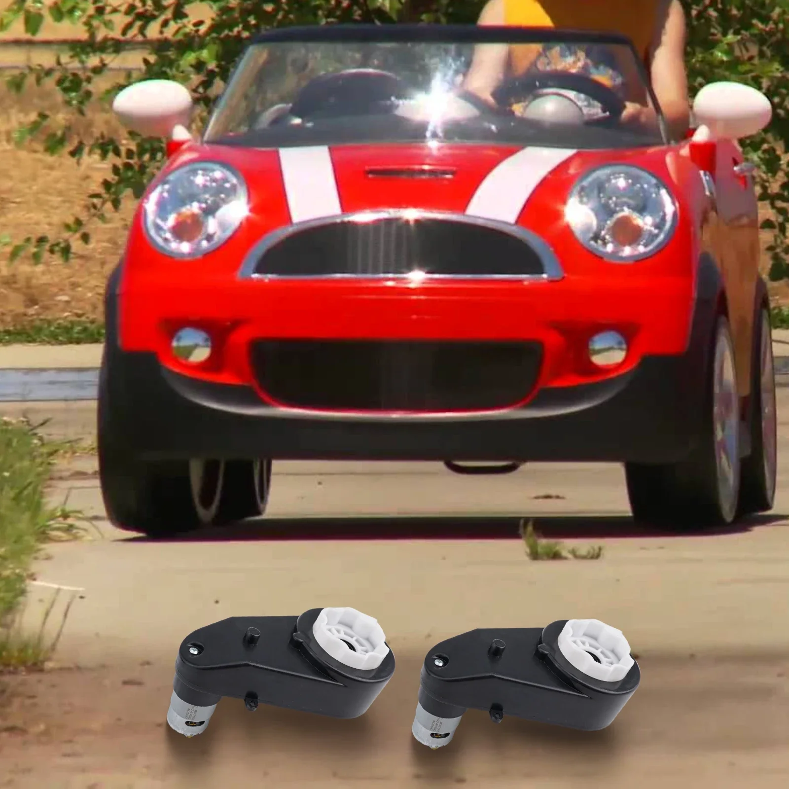 24V Kids Ride On Car Gearbox 24V 40000RPM Motor 2Pcs Electric Motor Gearbox Motorcycles High Speed RS555 Drive Engine
