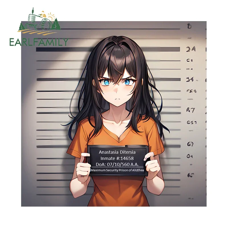 

EARLFAMILY, 13 см x 13 см, Анастазия, дитерсия, наклейка на машину заключенного, заключенный, № 14658, Максимальная безопасность, тюремное помещение Alizthea наклейки с персонажами из мультфильмов