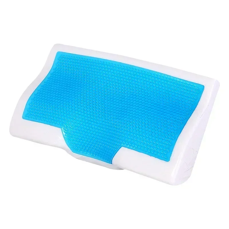 Gel Pillow Orthopedic Memory Foam Pillow Soft Summer Cool Slow Rebound Sleep Pillow