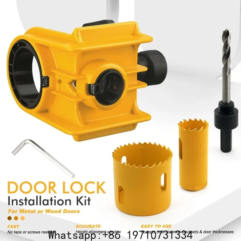 Latch Boring Template Kit: Heavy-Duty Drill Guide for 1-3/8