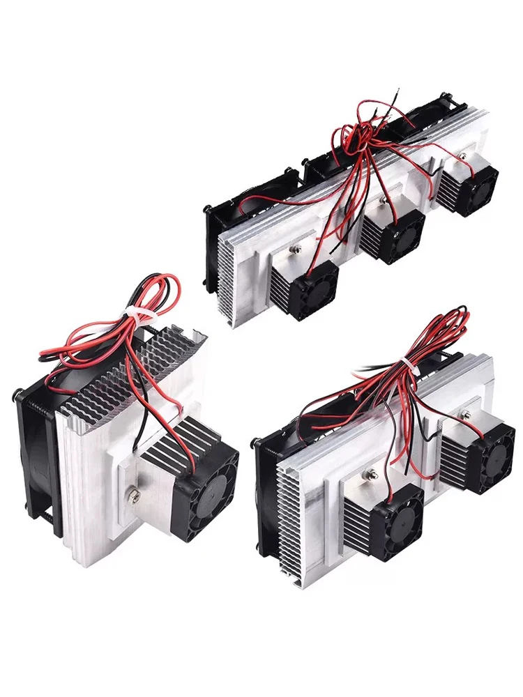 Zestaw termoelektryczny chłodzący 12V, elektroniczny moduł chłodzący DIY, gotowa jednostka chłodząca do mini klimatyzacji i lodówki. — 2