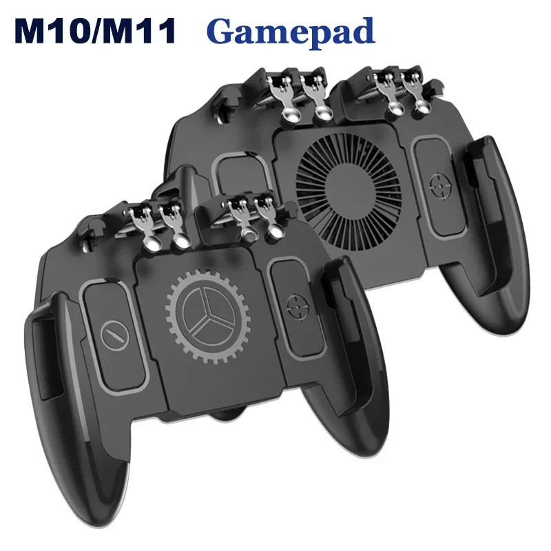 

M10/M11 6 Fingers Mobile Phone Game Handle for PUBG Aim Shooting Gamepad Joystick Controller for IOS Android Gaming Accessories