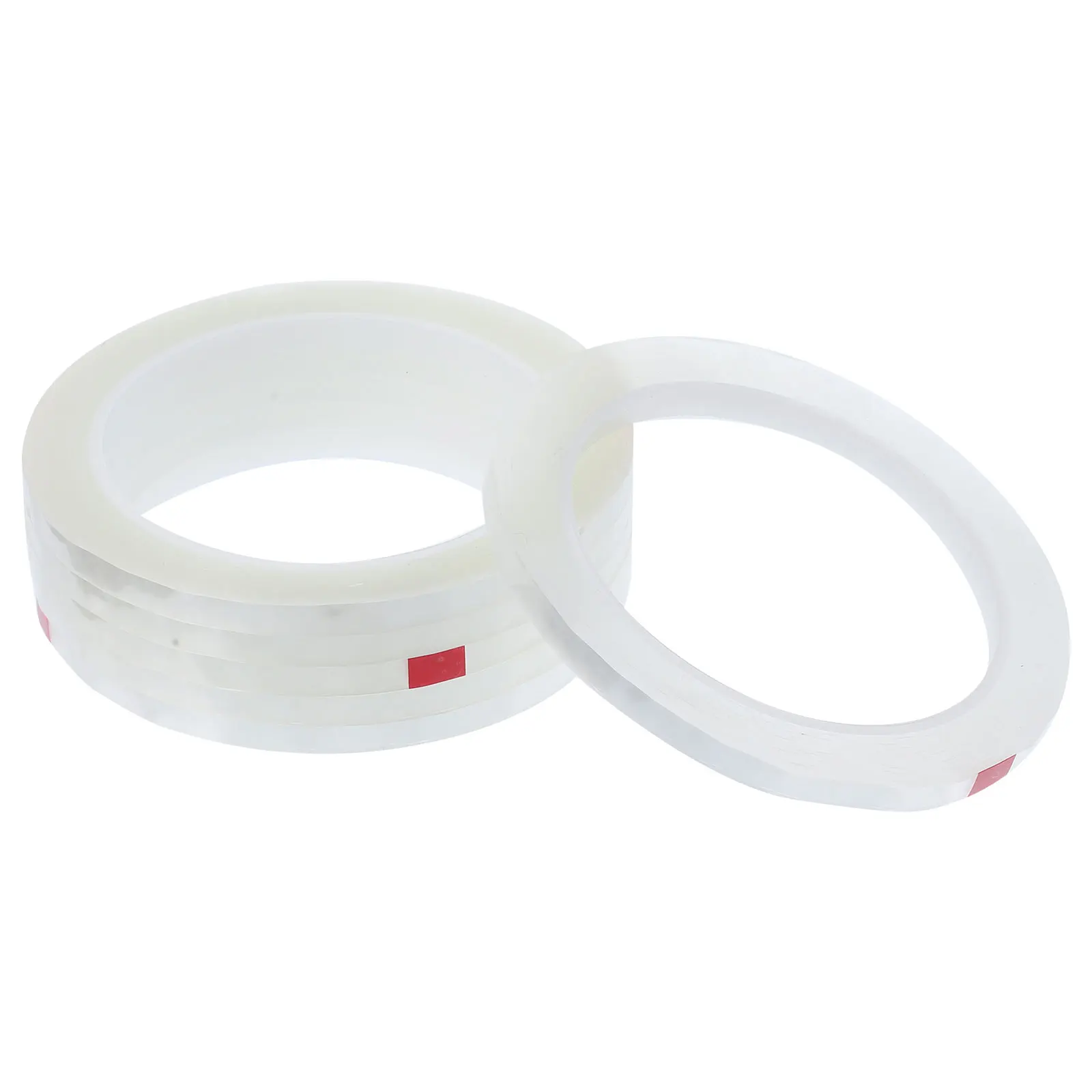 6 لفات من شريط بائع الزهور الشفاف ذاتي اللصق لتغليف جذع ترتيب الزهور الاصطناعية ومستلزمات الحرف اليدوية #4