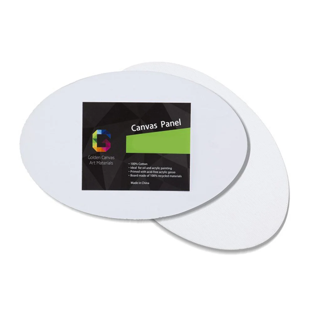 5 قطعة لوحة رسم فنية من القطن البيضاوي لوحة سميكة بيضاء 20x30 سنتيمتر للوحة درجة الحرارة من الأكريليك الزيتي لوازم فنية ذاتية الصنع