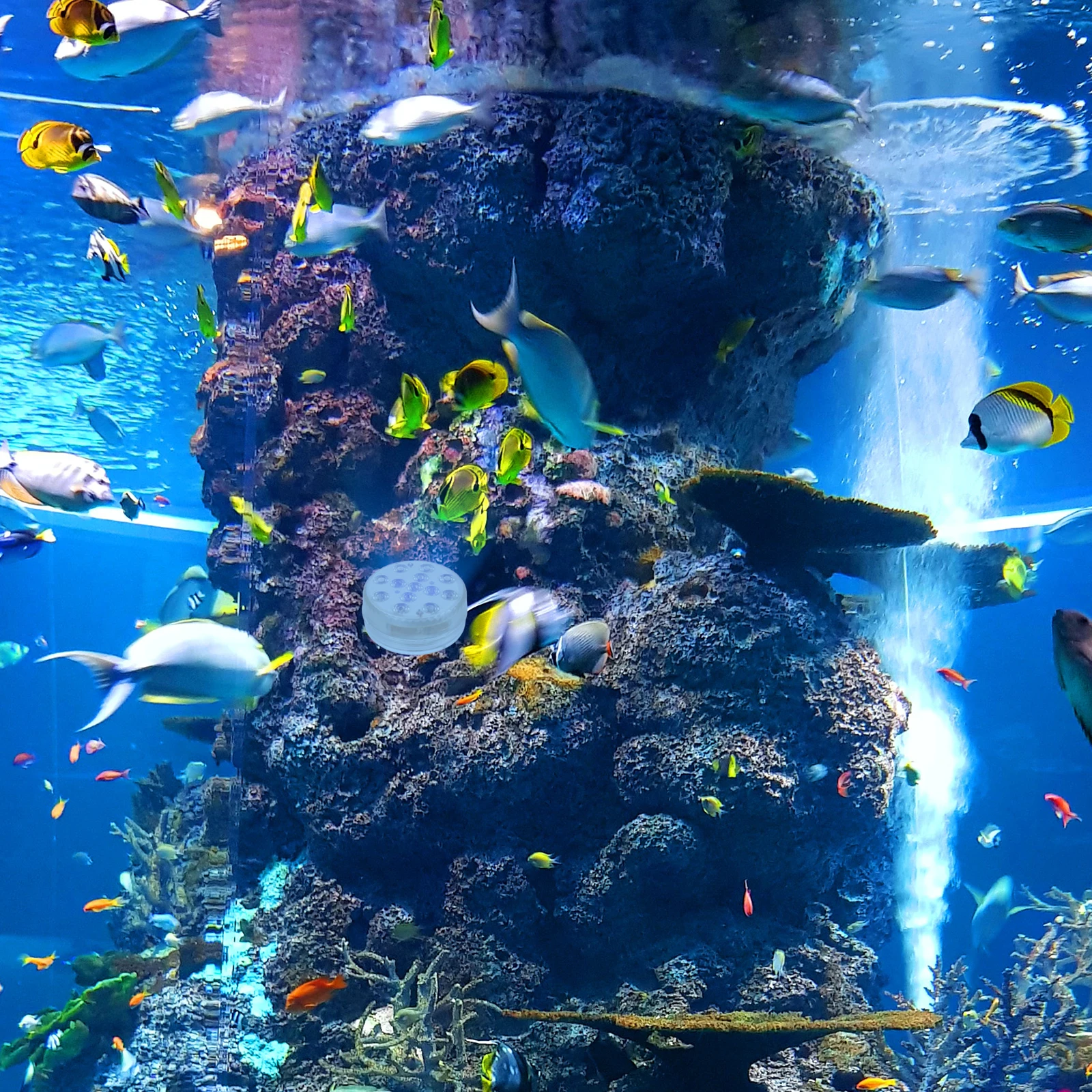 13 luces LED de buceo, lámpara sumergible impermeable para piscina, 8,5 CM, control remoto IR, decoración subacuática Multicolor, IP65, estanque de jardín, bañera