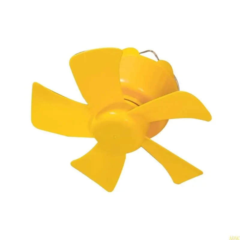 A0NC Легкий USB -зарядный вентилятор для палатки TINT 3 GEARS Охлаждение мини -потолочный вентилятор