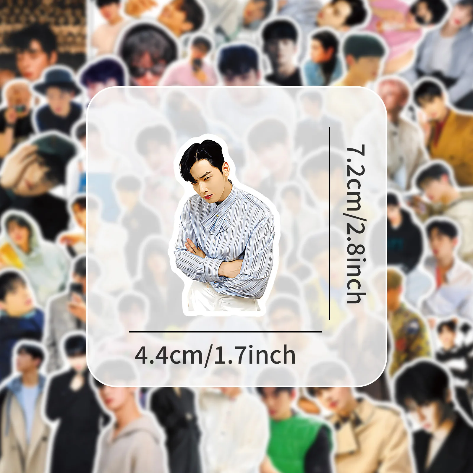 

10/50PCS Hot Singer Cha EunWoo Stickers Handsome Boy Graffiti Decals Creative DIY Water Cup Phone Case Stationery Box Suitcase