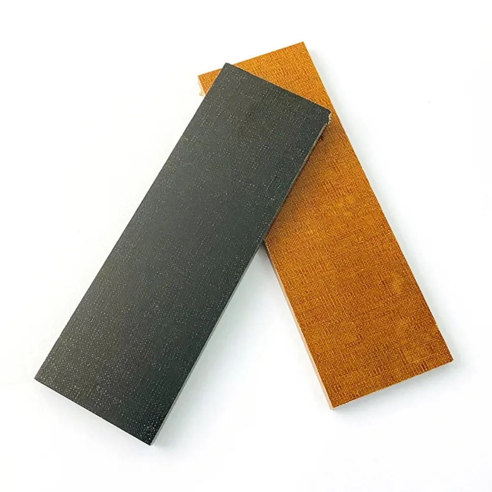 1 Piece Linen Micarta Knife Handle Material – Laminated Space-Grade Composite, DIY Blanks for Custom Knife Making