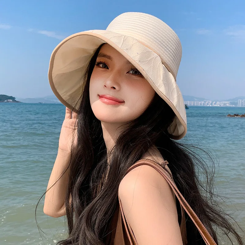 

Women's Spring and Autumn Sunshade and Sunscreen Sun Hat, Summer Style, High Grade, Face Highlighting, Small Fisherman's Hat