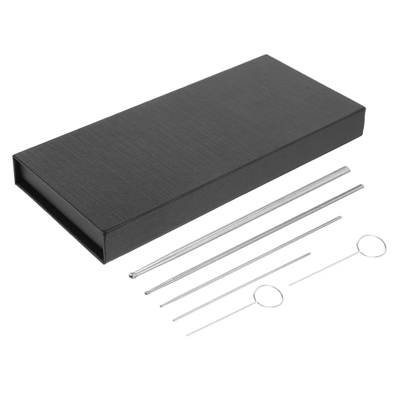 6-piece Set Stainless Steel Metal Probe for Reptiles Snake Sexing Kit Tool Snake Hook