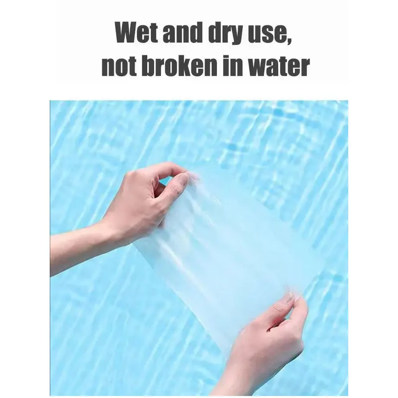Face towel in use