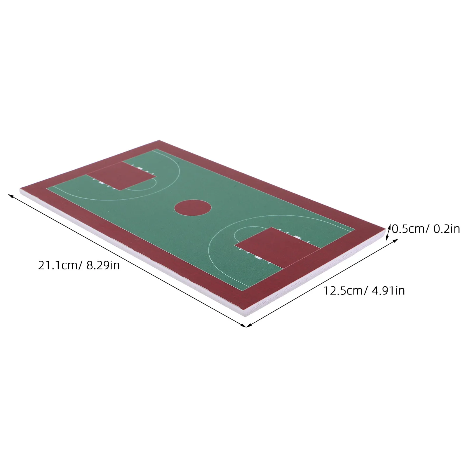 Miniature Basketball Court 1:150 Scale for Sand Table Layout Architectural DIY Diorama Display 8.31x5 Inch Realistic view 2