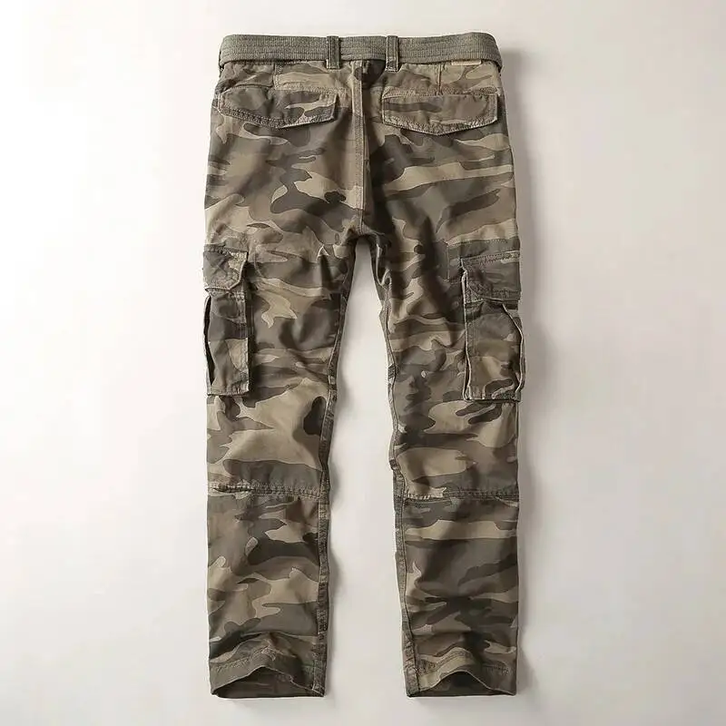 

New Retro Men S Trousers Overalls Camouflage Large Size Straight Loose Cotton Outdoor Casual Pants For Men