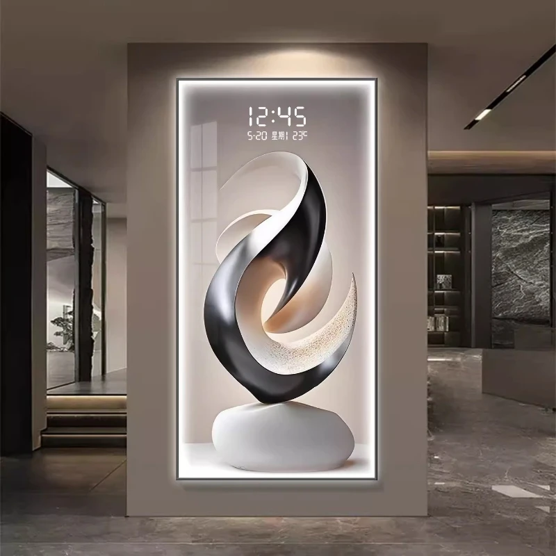 Vertical Security Wall Clock Girls Room Elegant Luxury Decoration Digital Clock Aesthetic Modern Orologi Da Parete Home Decor