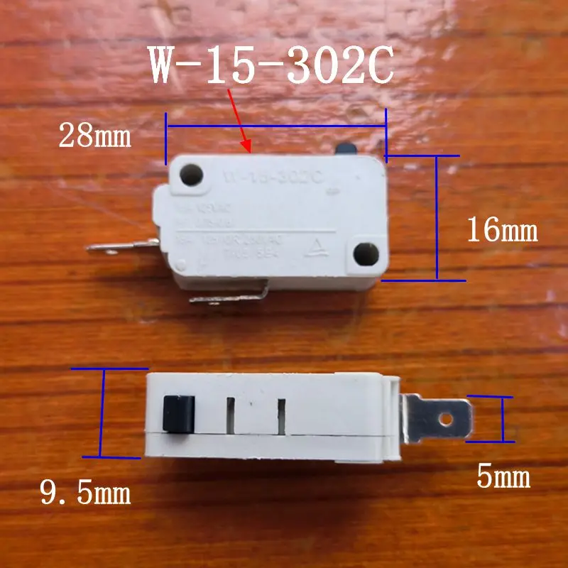 Microwave Oven Door Micro Switch Washing Machine Rice Cooker Pot Micro Switch 3pins Micro Switches 15A 125/250V