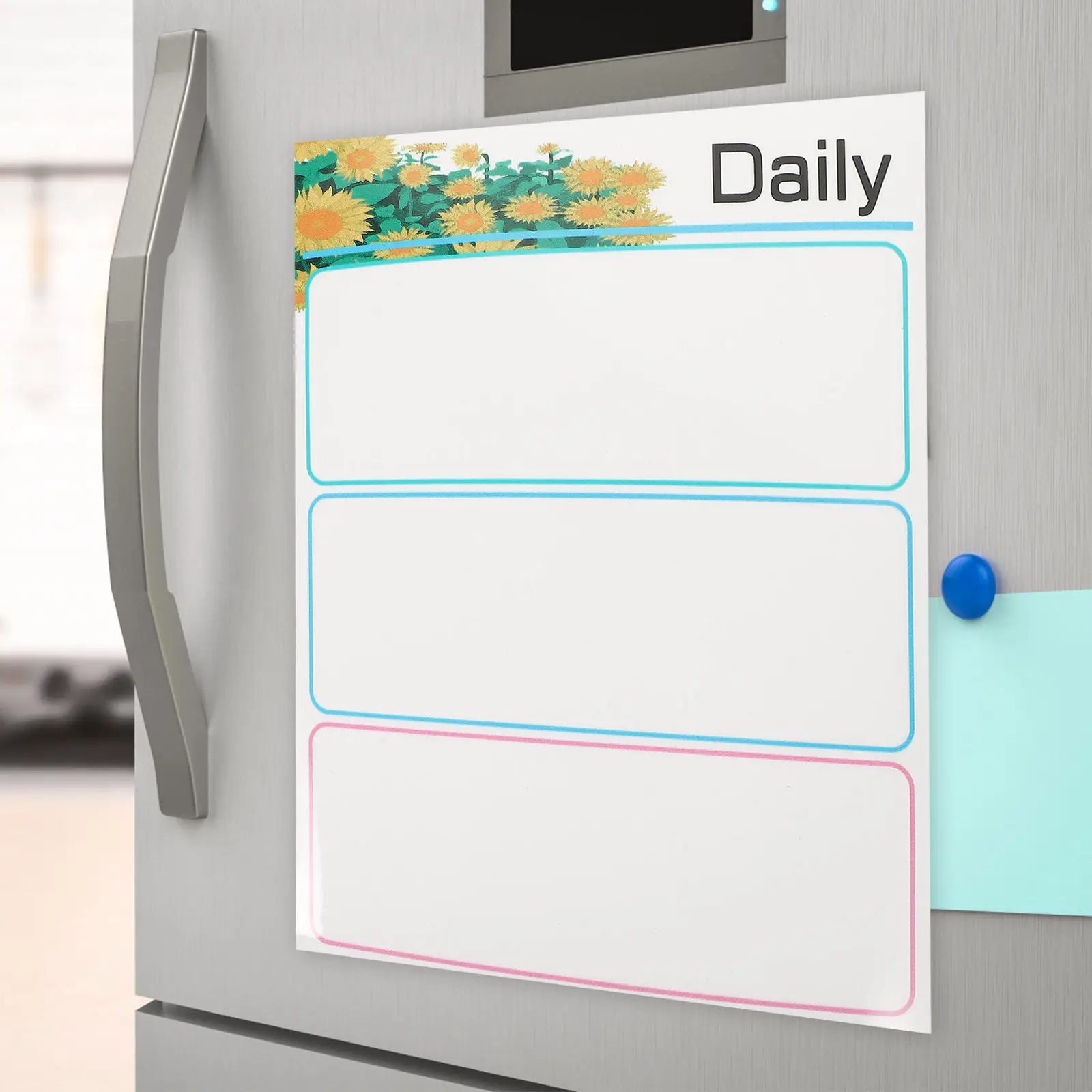 

Magnetic Whiteboard Set Scratch Resistant Refrigerator Writing Board for to Do List Appointment Tracker Family Memo Center