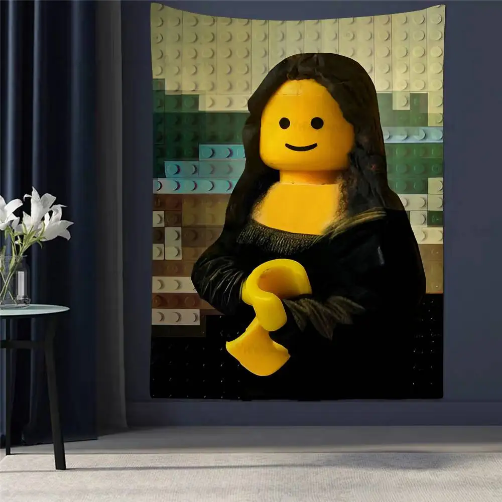 

Abstract Funny L-Legos DIY Wall Tapestry Hanging Tarot Hippie Wall Rugs Dorm Home Decor