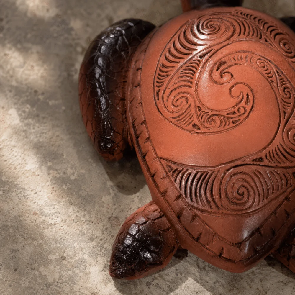 Resin Resin Tortoise Garden Decorative Statue Dark Brown 4.3×5.9×1.6in Patio Pastoral Style Resin Decor Tortoise