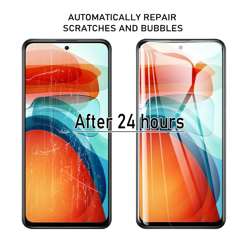 4PCS Hydrogel Film For Xiaomi Redmi 12C 12 9C 9 10A 10 2022 10C Turbo 3 13C Screen Protector Redmi A3 A1 A2 Plus K40 K50 K60 Pro