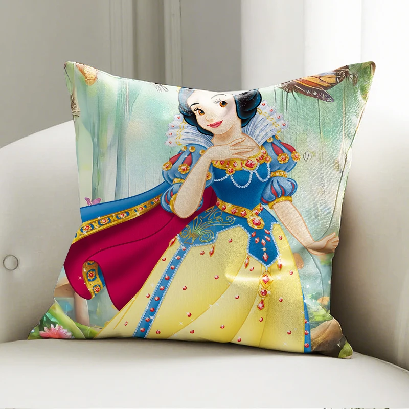 

Disney Snow White Pillow Case Soft Cushion Cover for Sofa Bedroom Kids Room Disney Princess Throw Pillowcase
