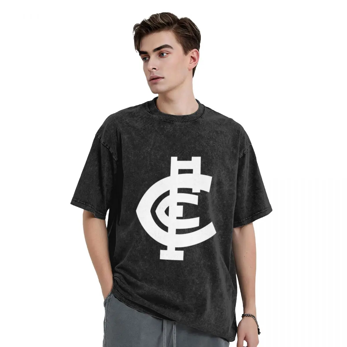 Carlton-logo T-Shirt T-Shirt boys animal print blanks mens t shirt graphic