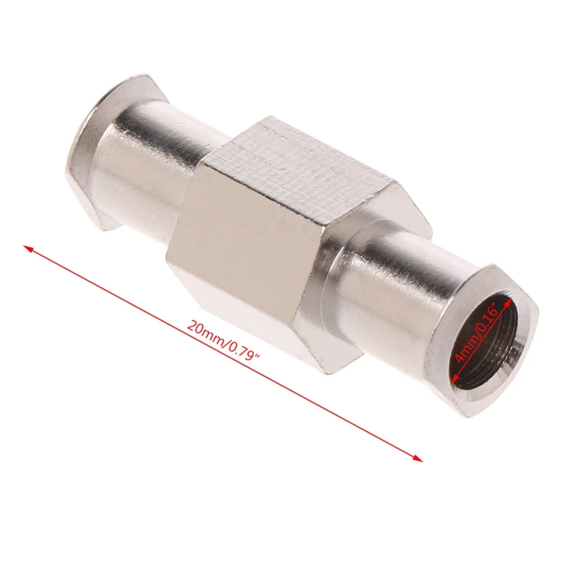니켈 도금 4mm 암-암 루어 잠금 어댑터 커플러 4mm 조리개 잠금 하드웨어 커넥터 부품 녹 방지 Dropship