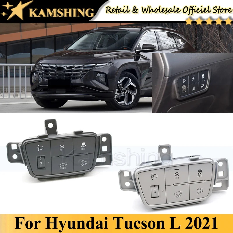 

Kamshing For Hyundai Tucson L 2021 Instrument switch brightness adjustment Headlight adjustment ECO OFF switch