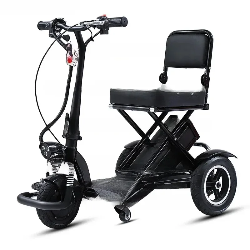 For Seniors Mobility Scooters Disabled Three Wheeler Trike 48V12A40-50KM Folding Electric Tricycle