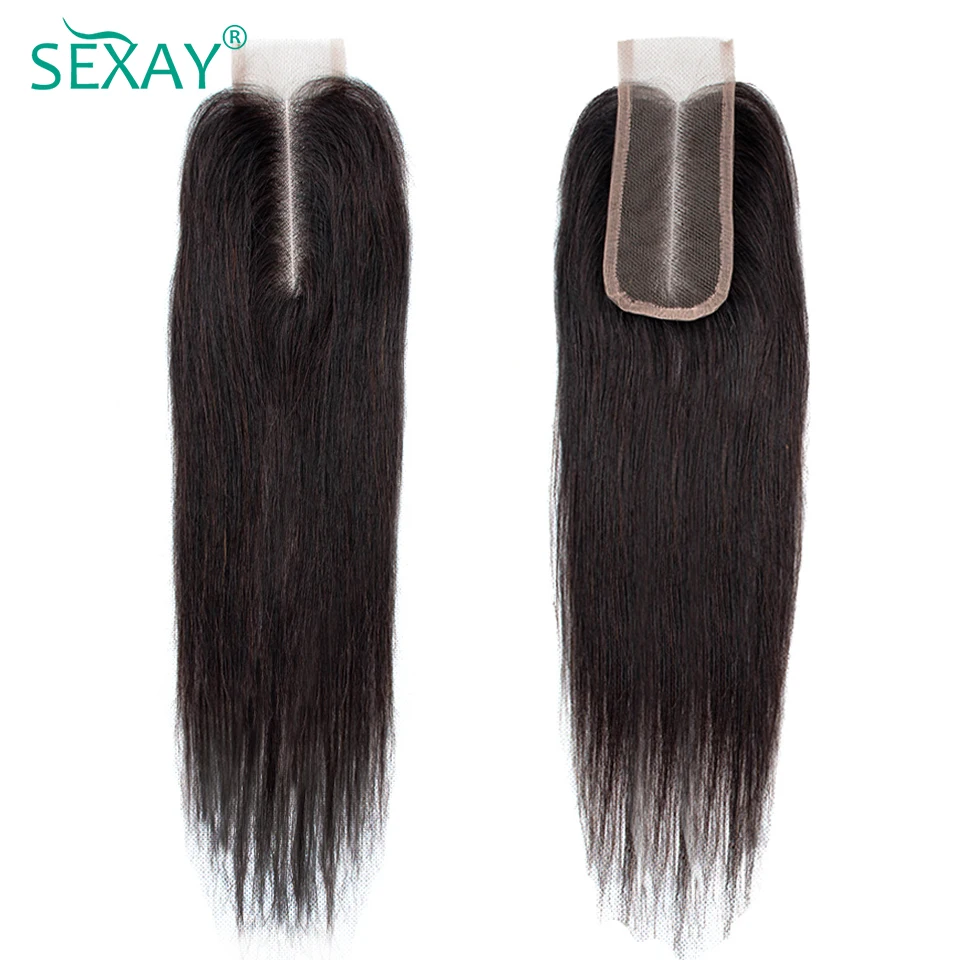 

2x6 HD Transparent Lace Closure Sexay Straight Human Hair Closures 4x4 5x5 Middle Part Lace Closure Pre Plucked With Baby Hair