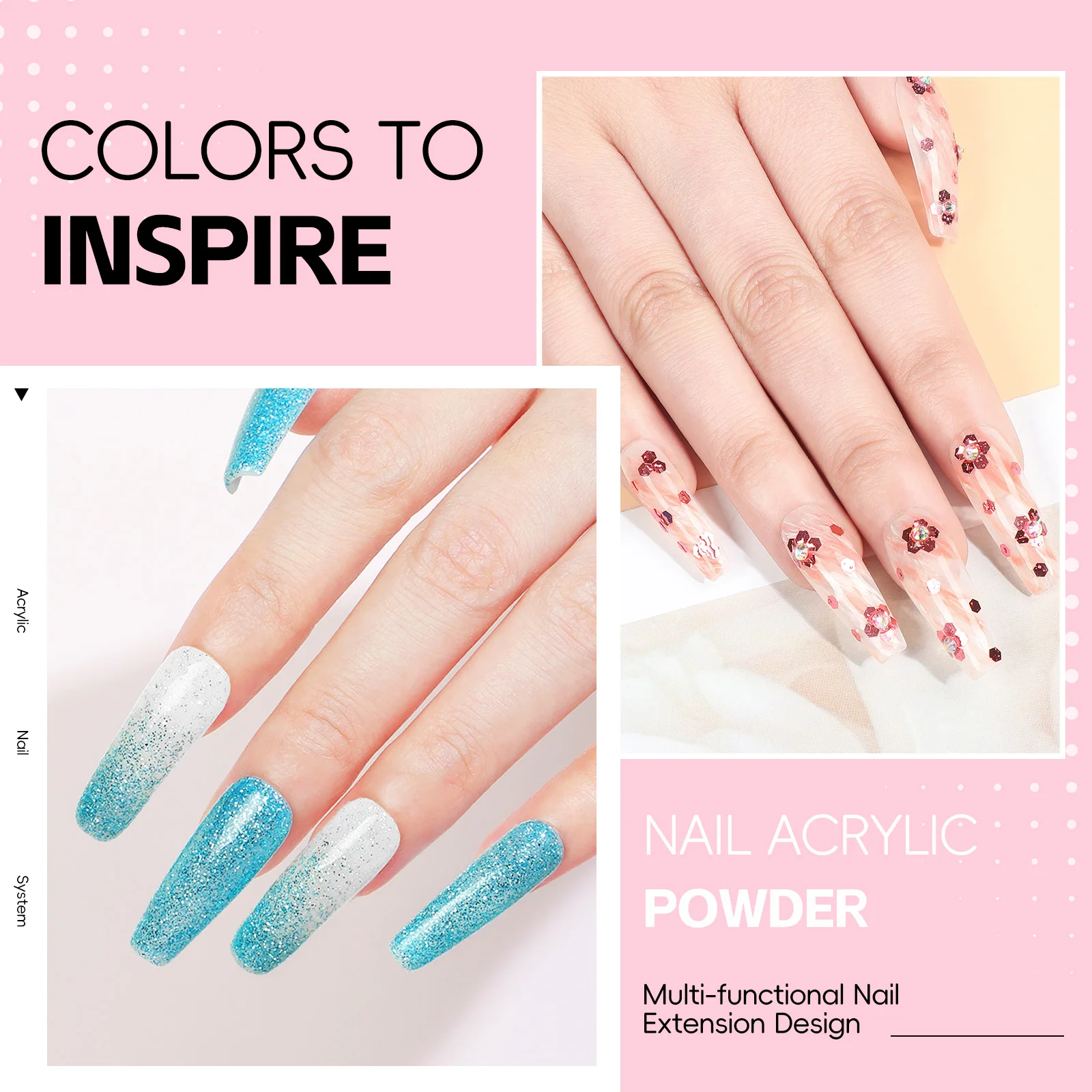 Coscelia-Juego de uñas de monómero líquido, polvo acrílico y EMA, esmalte de uñas de gel, taladro con lámpara UV para mujer, regalo de salón DIY