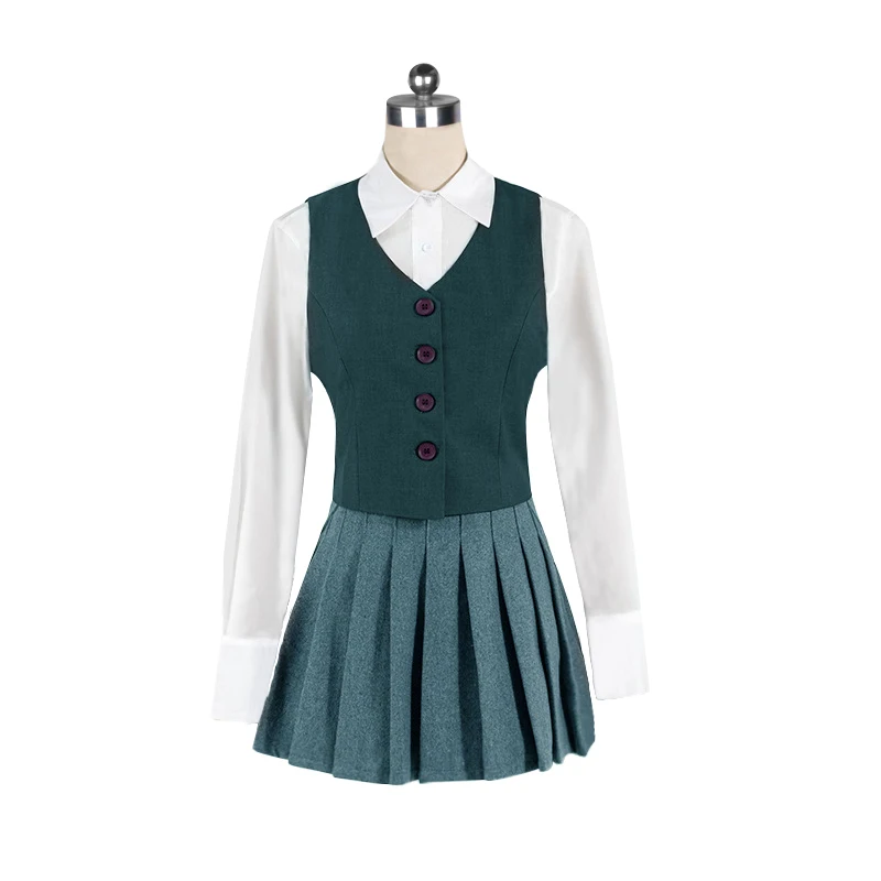 Conjunto de Ropa de baile coreano para niña, chaleco de tendencia de la Academia Universitaria, Blusa plisada, falda de escenario universitario