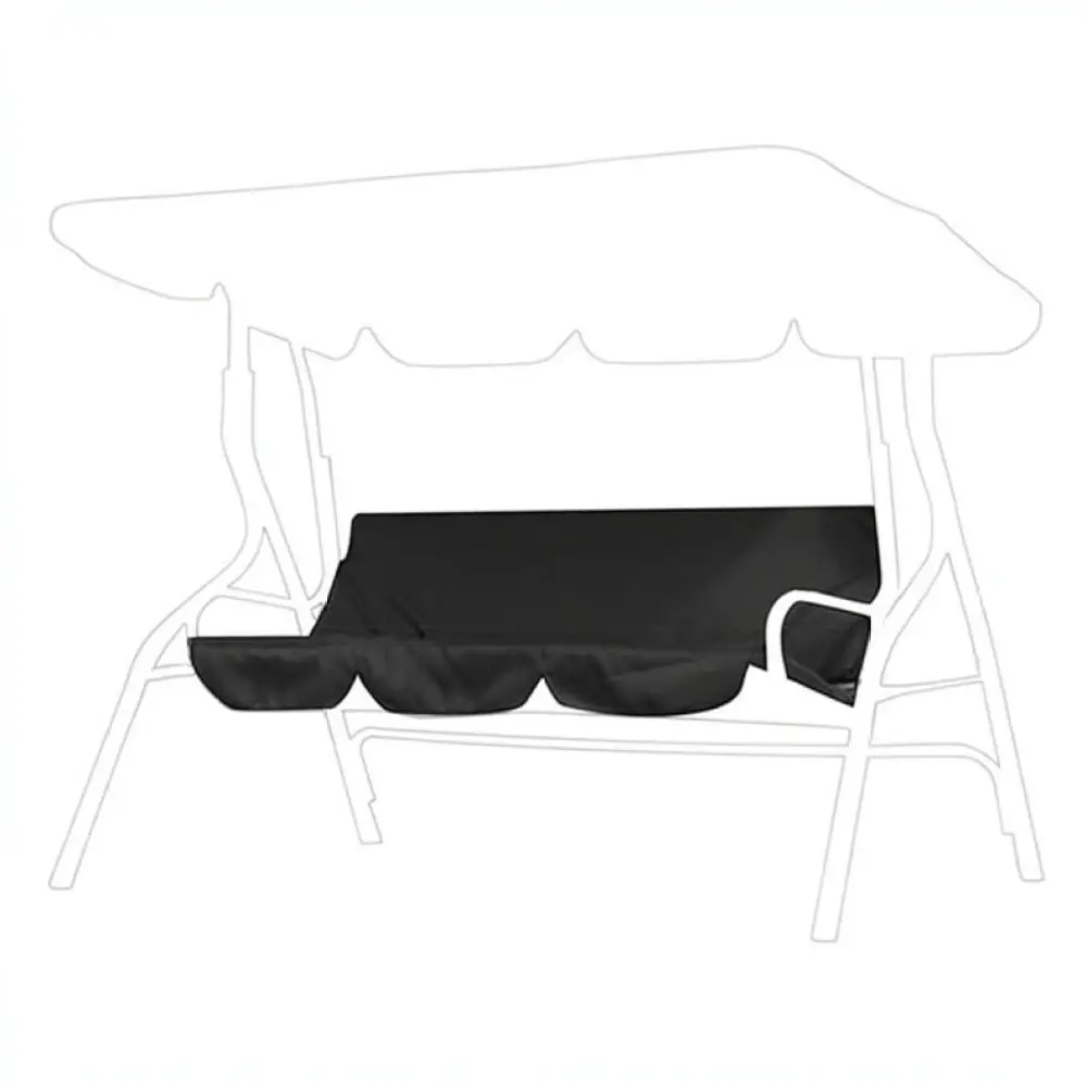 Swing Chair Cover Outdoor Hanging Seat Protector Garden Patio Furniture Dustproof Shield Waterproof Fabric Black