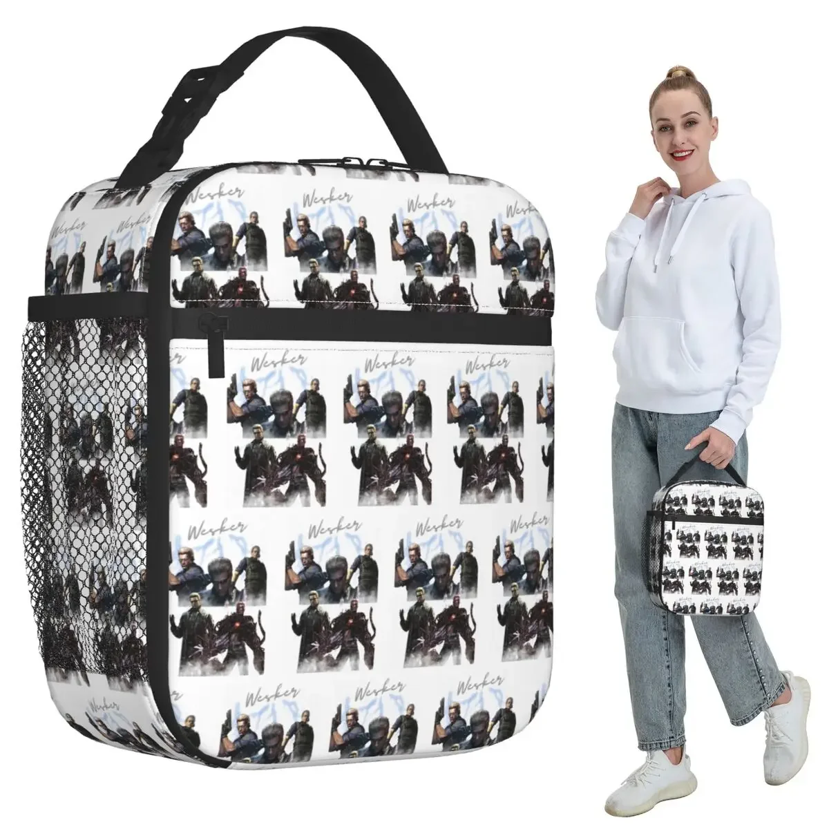 Albert Wesker Collage Insulated Lunch Bag for Kids School Cooler Thermal Food Box Tote Portable Lunch Boxes Container