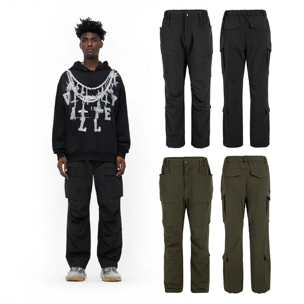 

Уличная мужская одежда, мешковатые брюки-карго с карманами в стиле ретро, повседневные хлопковые брюки в уличном стиле в стиле хип-хоп, японская винтажная одежда для мужчин