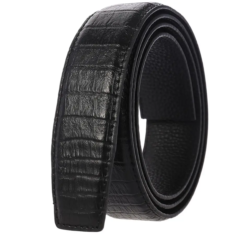 

Cow Leather Belt for Men Automatic Buckle Men Genuine Leather Belt No Buckle Belt Width:3.5cm Length:110-125cm