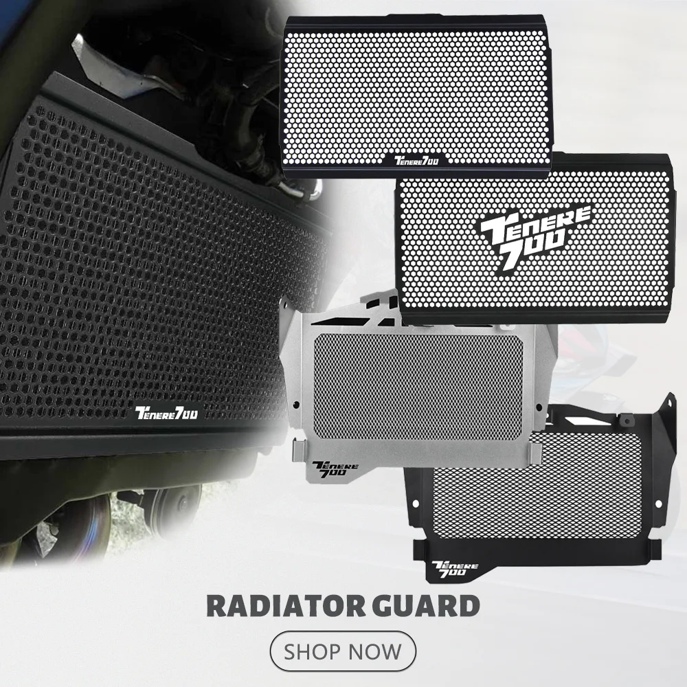 

TENERE700 For YAMAHA TENERE 700 T7 XTZ700 Rally XTZ690 TX690Z Motorcycle Radiator Guard Protector Grille Cover Oil Cooler Guard