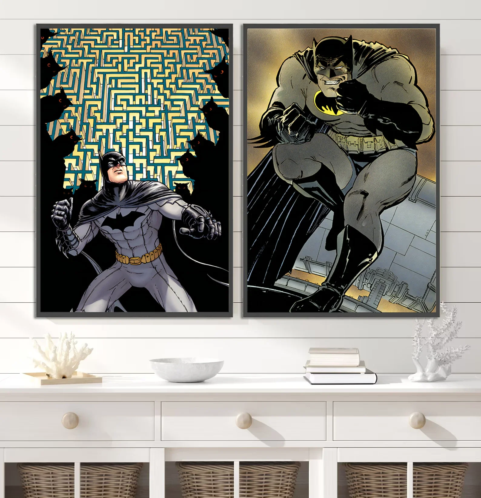 تيار مستمر باتمان ذاتية اللصق ملصق الفيلم أرقام صور ديكور المنزل اللوحة جدار مبدع ديكور فني خلفية غرفة الكمبيوتر هدية #3