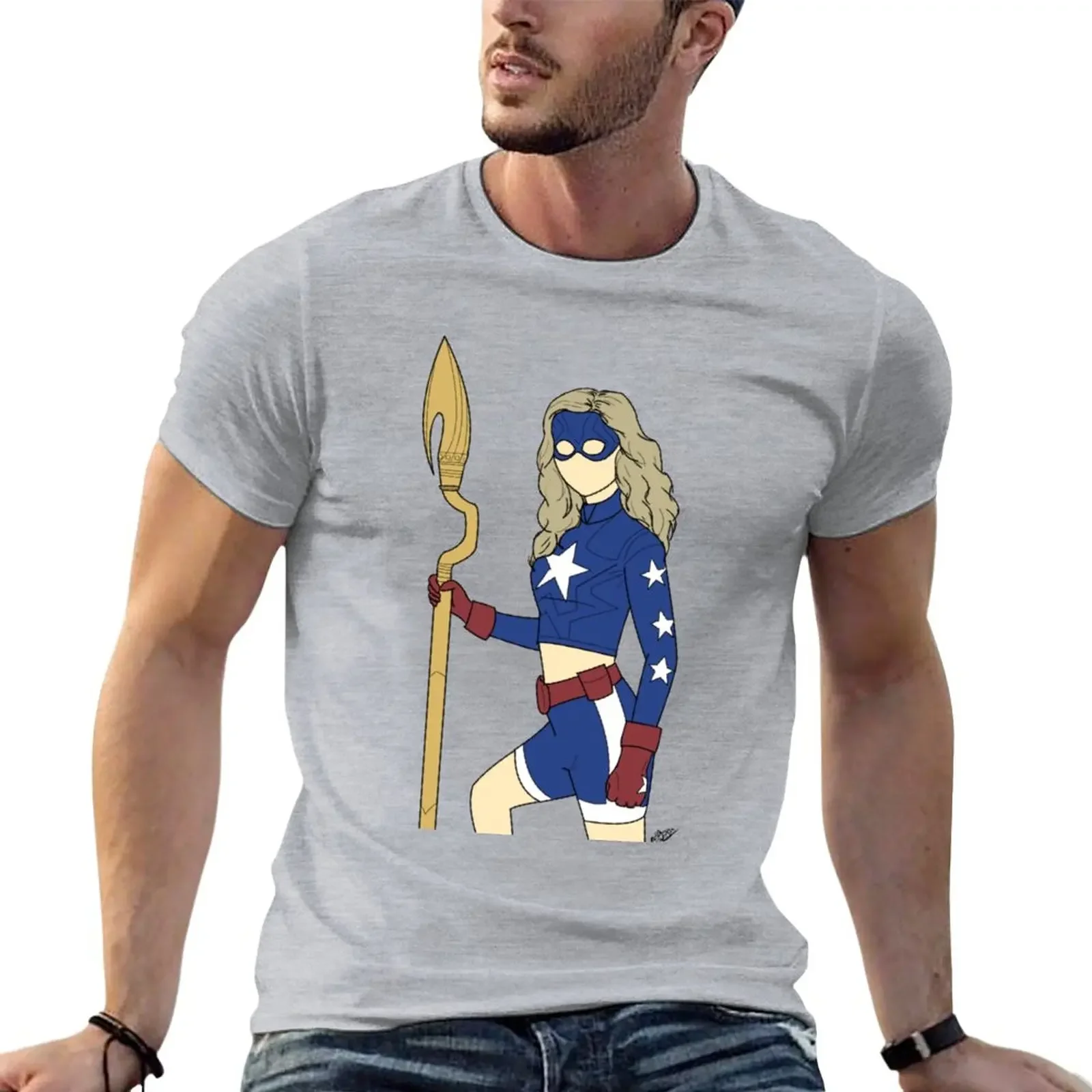 

Stargirl Cartoon T-Shirt sweat anime clothes t shirt for men